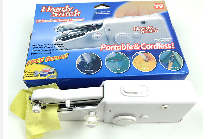 Handy Stitch Portable Handheld Sewing Machine As Seen on TV - NEW Free  Shipping
